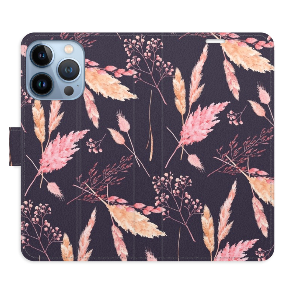 Flipové pouzdro iSaprio - Ornamental Flowers 02 - iPhone 13 Pro