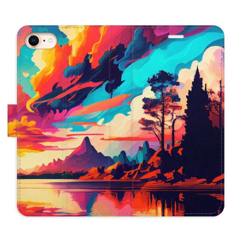 Flipové pouzdro iSaprio - Colorful Mountains 02 - iPhone 7/8/SE 2020