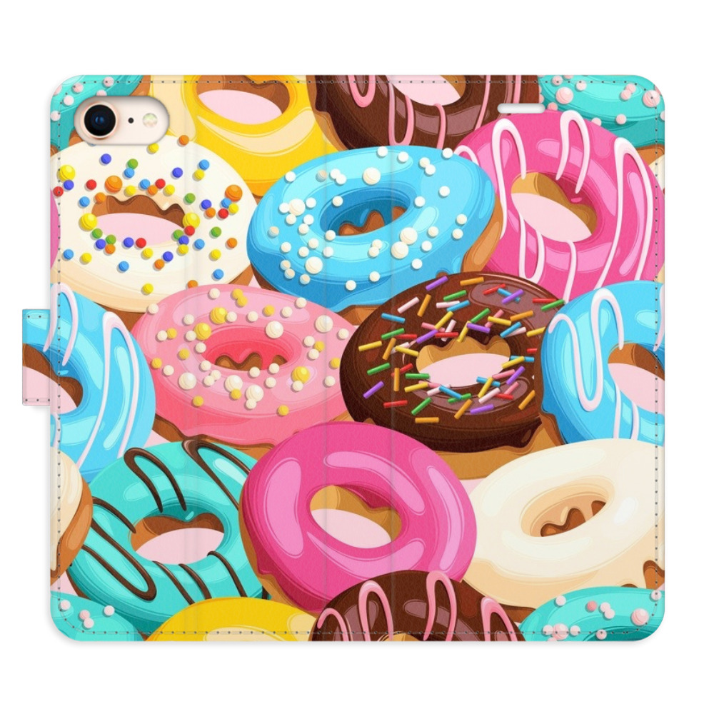 Flipové pouzdro iSaprio - Donuts Pattern 02 - iPhone 7/8/SE 2020