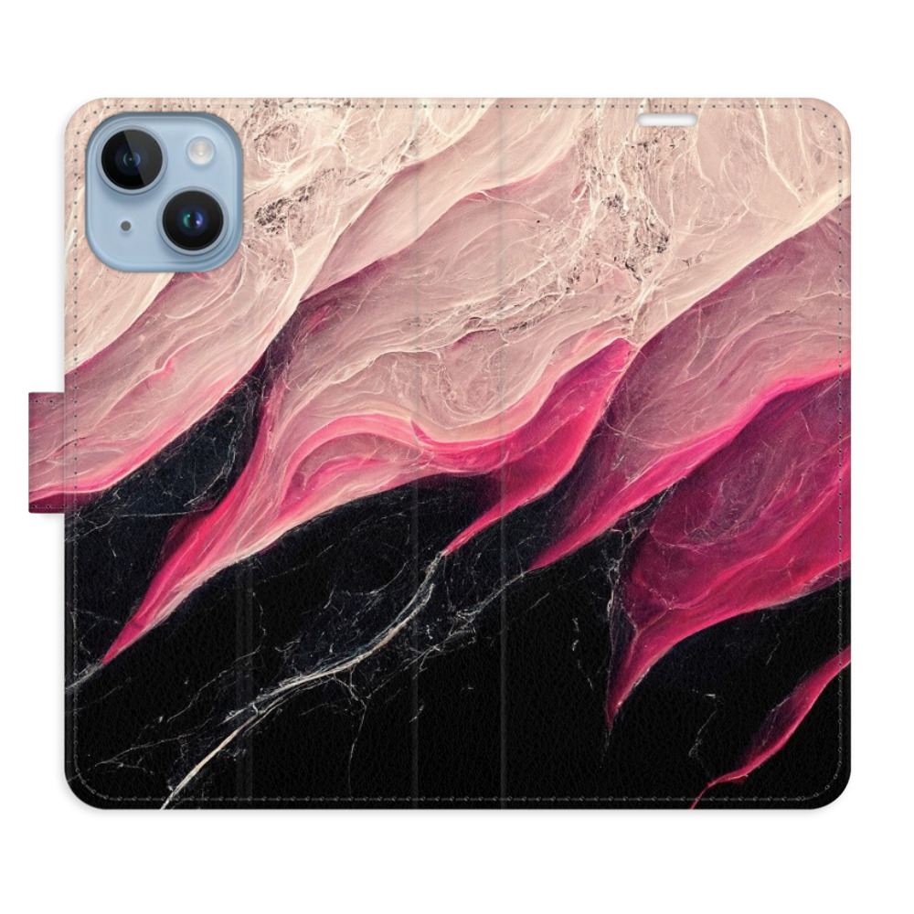 Flipové pouzdro iSaprio - BlackPink Marble - iPhone 14