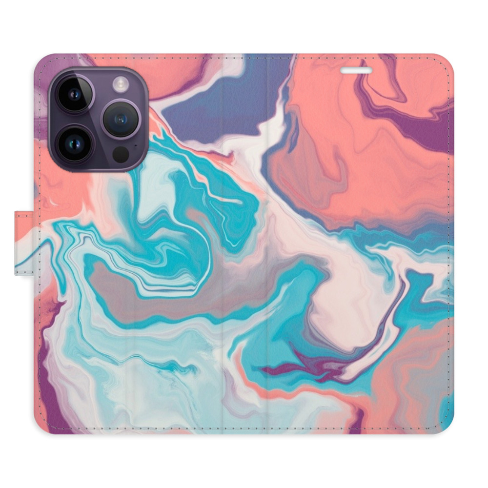 Levně Flipové pouzdro iSaprio - Abstract Paint 06 - iPhone 14 Pro