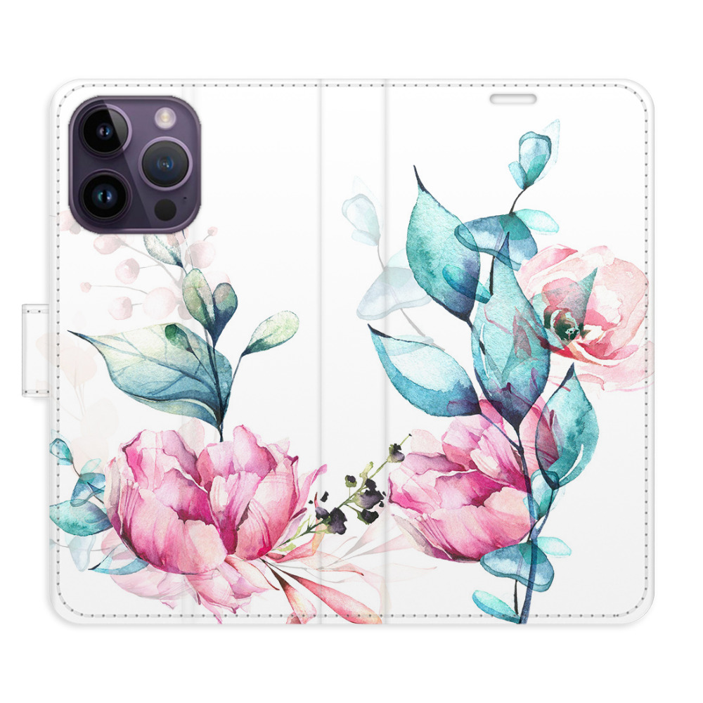 Flipové pouzdro iSaprio - Beautiful Flower - iPhone 14 Pro Max