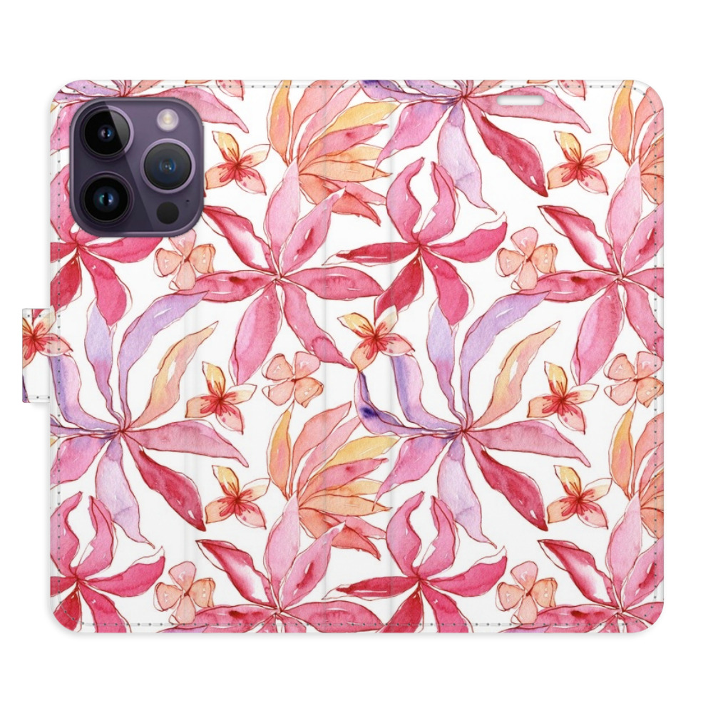 Flipové pouzdro iSaprio - Flower Pattern 10 - iPhone 14 Pro Max