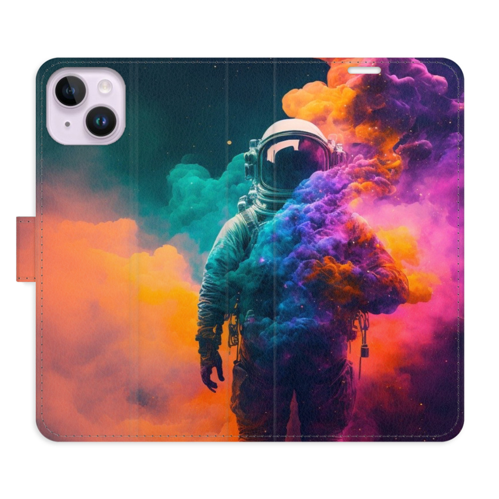 Flipové pouzdro iSaprio - Astronaut in Colours 02 - iPhone 14 Plus