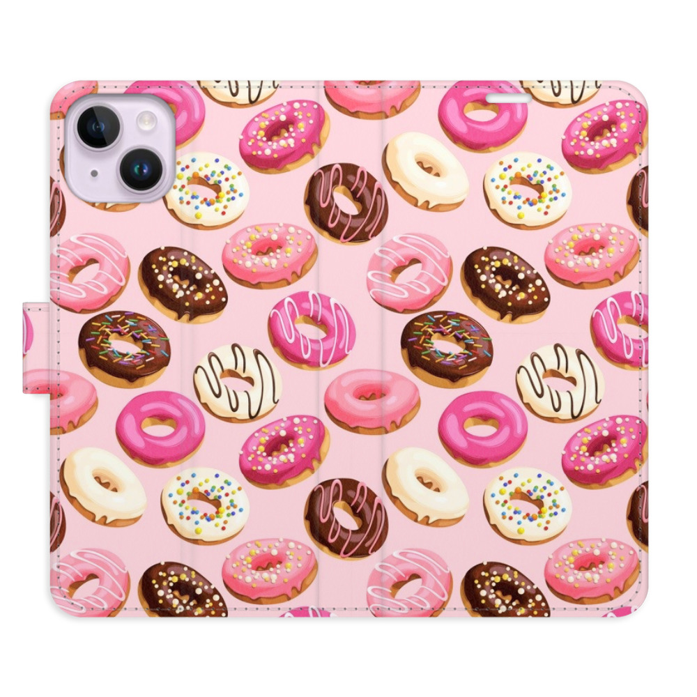 Flipové pouzdro iSaprio - Donuts Pattern 03 - iPhone 14 Plus