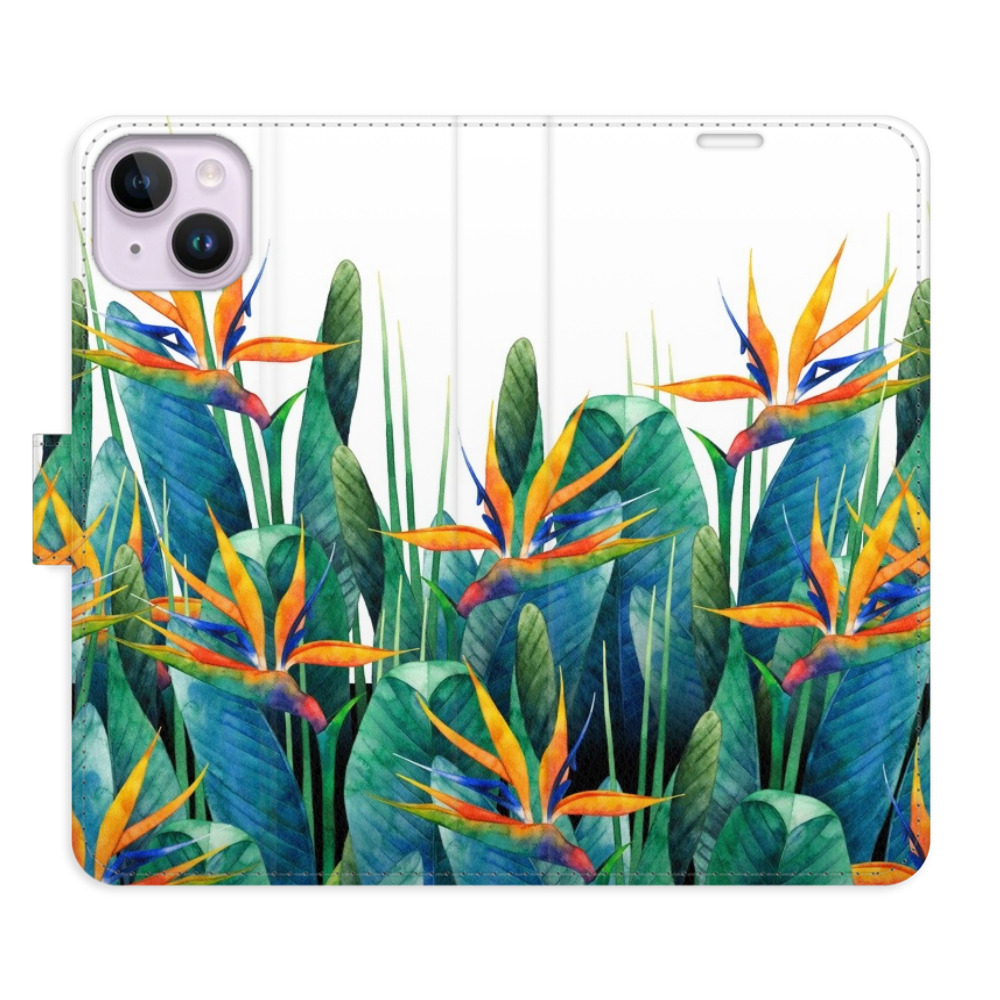 Flipové pouzdro iSaprio - Exotic Flowers 02 - iPhone 14 Plus