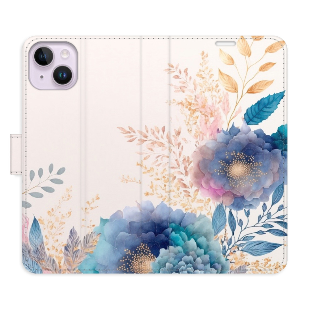 Flipové pouzdro iSaprio - Ornamental Flowers 03 - iPhone 14 Plus