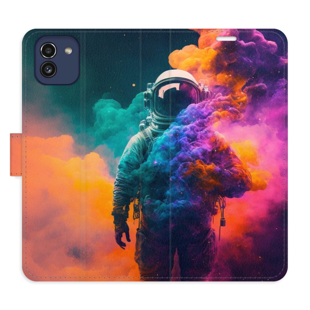 Flipové pouzdro iSaprio - Astronaut in Colours 02 - Samsung Galaxy A03