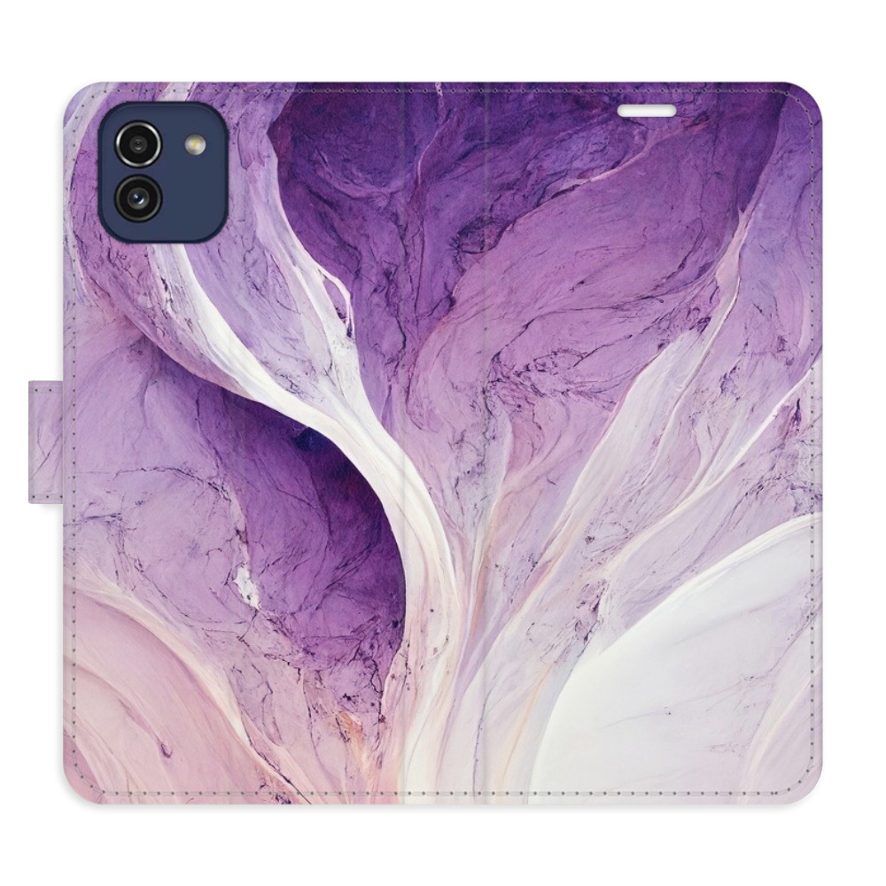 Flipové pouzdro iSaprio - Purple Paint - Samsung Galaxy A03