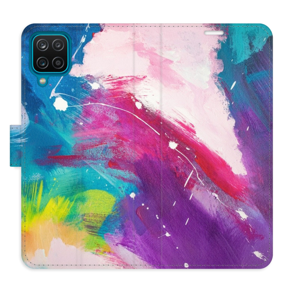 Levně Flipové pouzdro iSaprio - Abstract Paint 05 - Samsung Galaxy A12