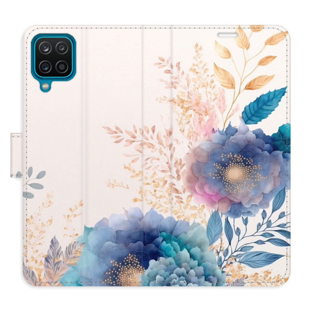Flipové pouzdro iSaprio - Ornamental Flowers 03 - Samsung Galaxy A12