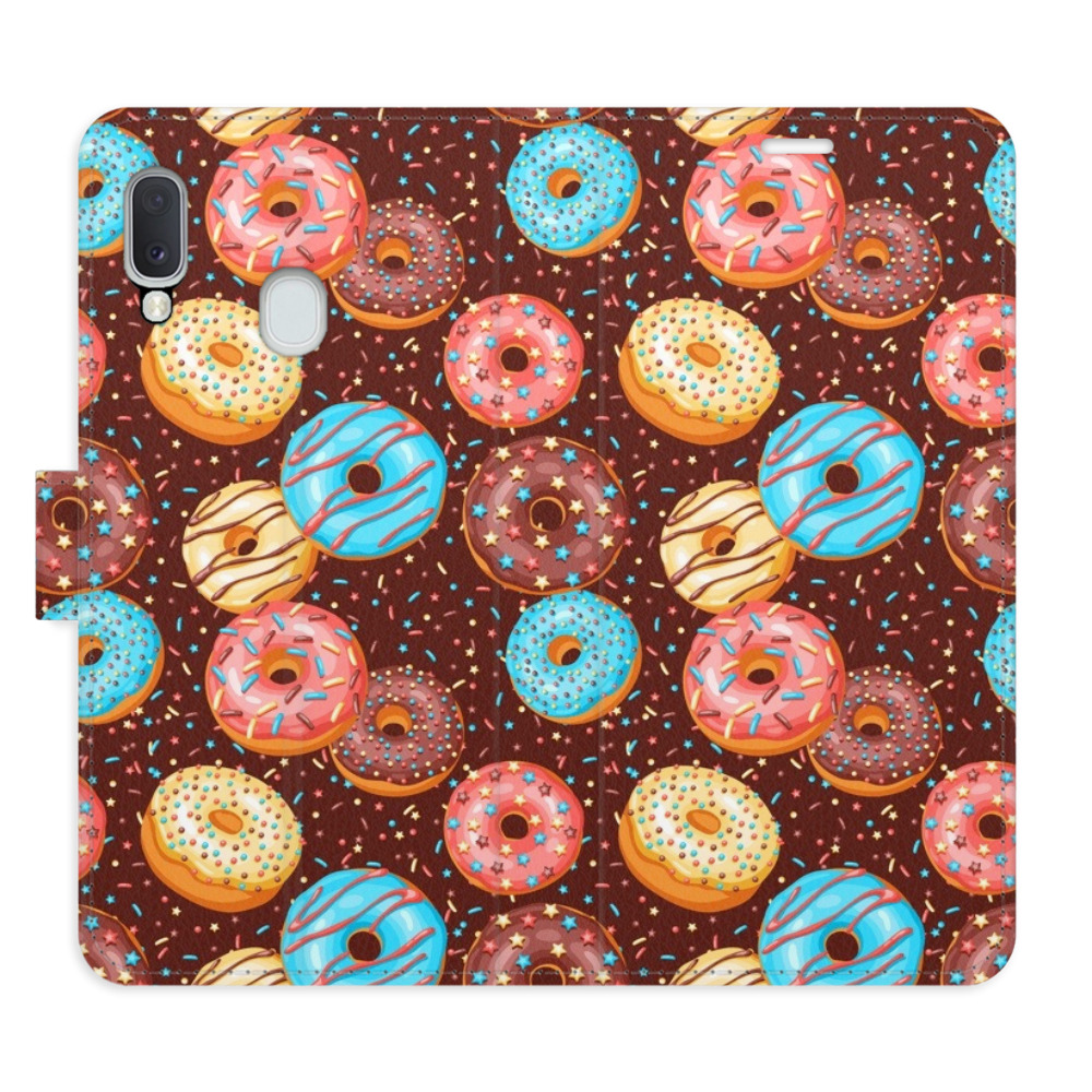 Flipové pouzdro iSaprio - Donuts Pattern - Samsung Galaxy A20e