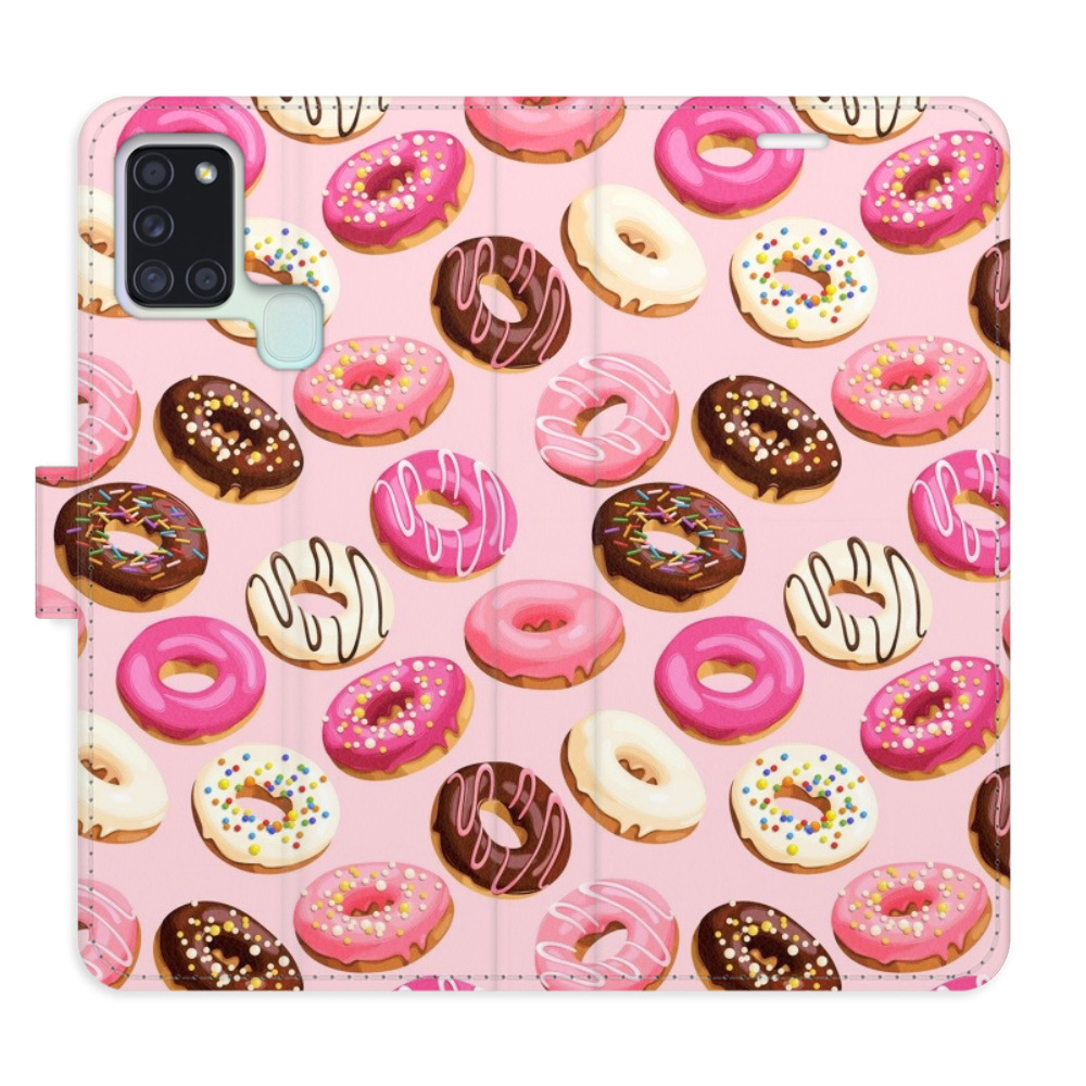 Flipové pouzdro iSaprio - Donuts Pattern 03 - Samsung Galaxy A21s