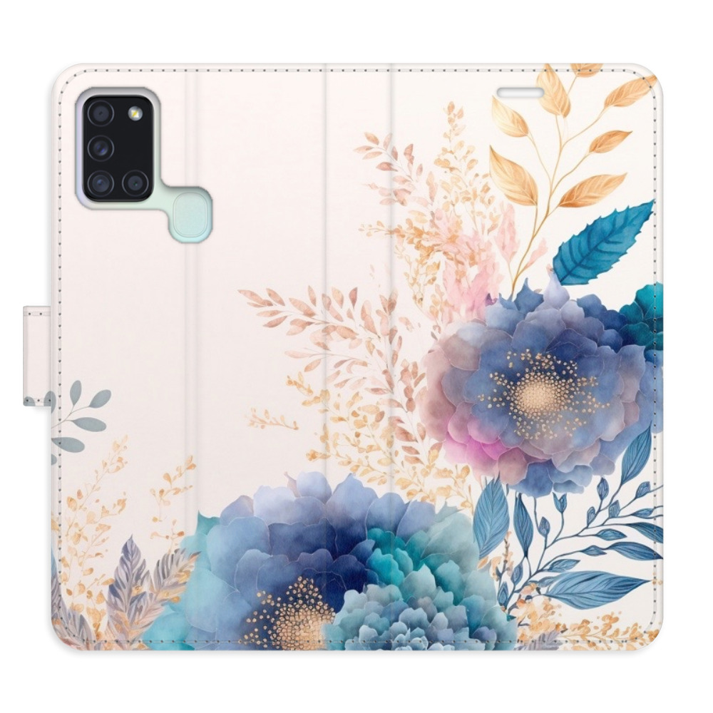 Flipové pouzdro iSaprio - Ornamental Flowers 03 - Samsung Galaxy A21s