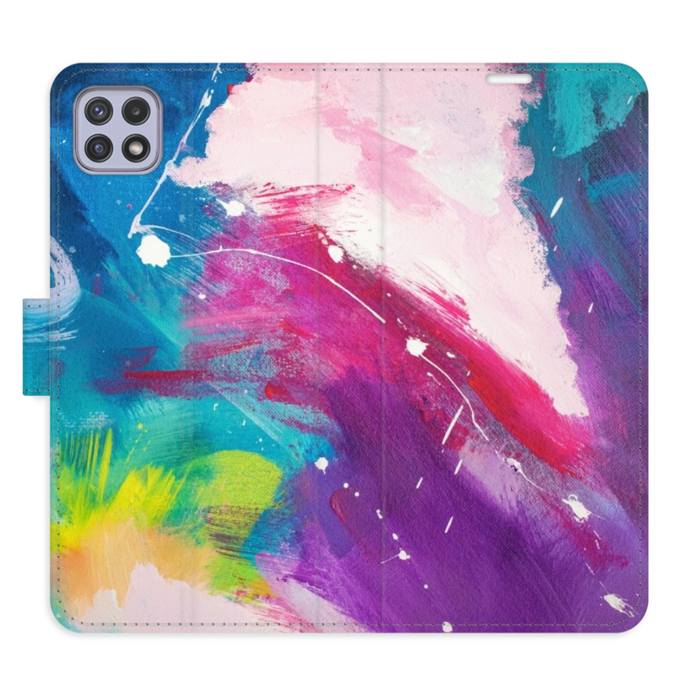 Levně Flipové pouzdro iSaprio - Abstract Paint 05 - Samsung Galaxy A22 5G