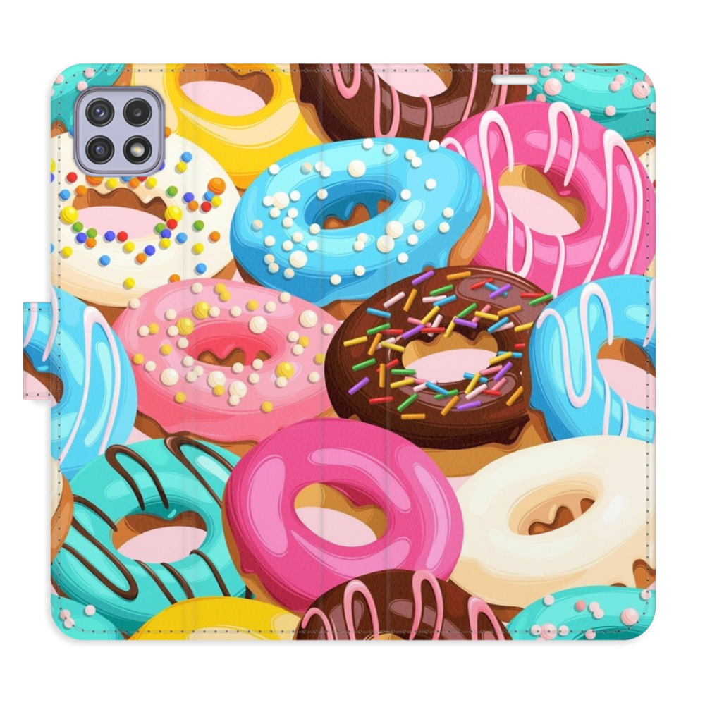 Flipové pouzdro iSaprio - Donuts Pattern 02 - Samsung Galaxy A22 5G