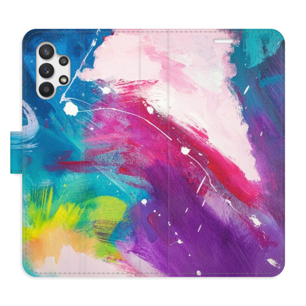 Flipové pouzdro iSaprio - Abstract Paint 05 - Samsung Galaxy A32