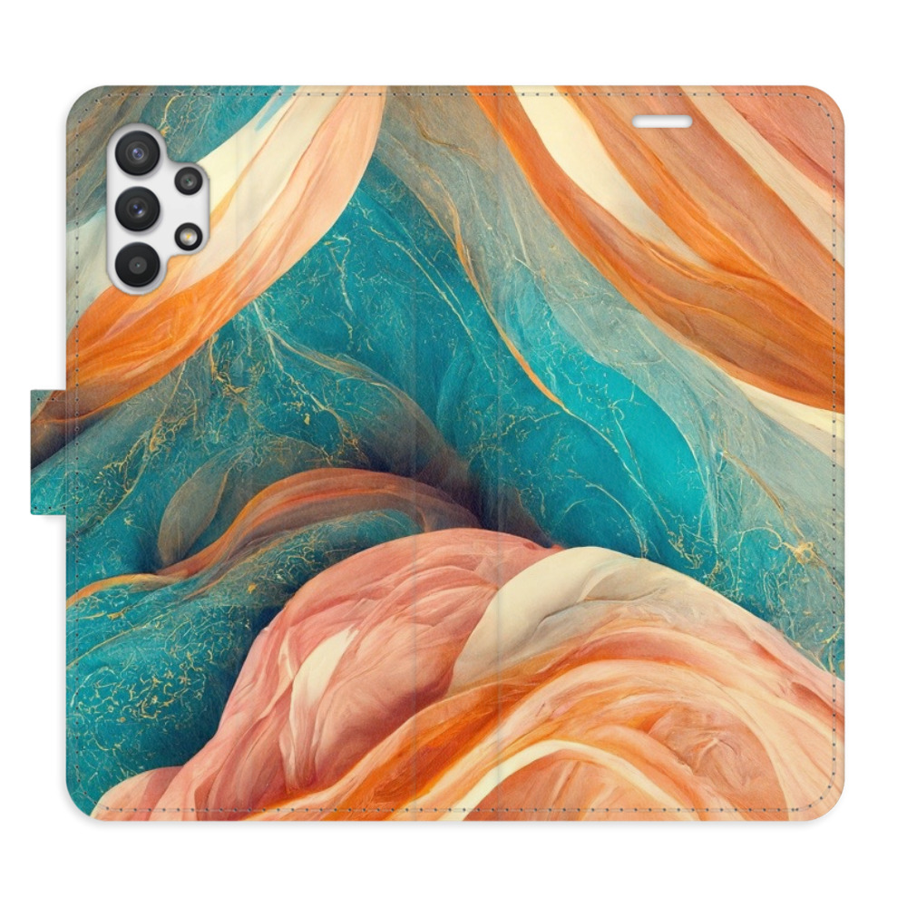 Flipové pouzdro iSaprio - Blue and Orange - Samsung Galaxy A32