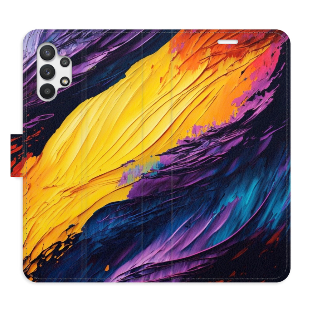 Flipové pouzdro iSaprio - Fire Paint - Samsung Galaxy A32