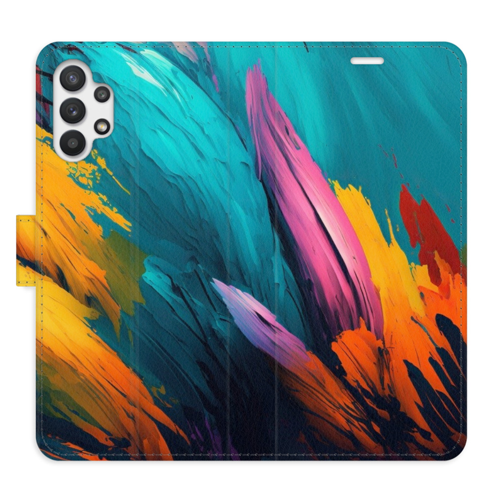 Flipové pouzdro iSaprio - Orange Paint 02 - Samsung Galaxy A32 5G