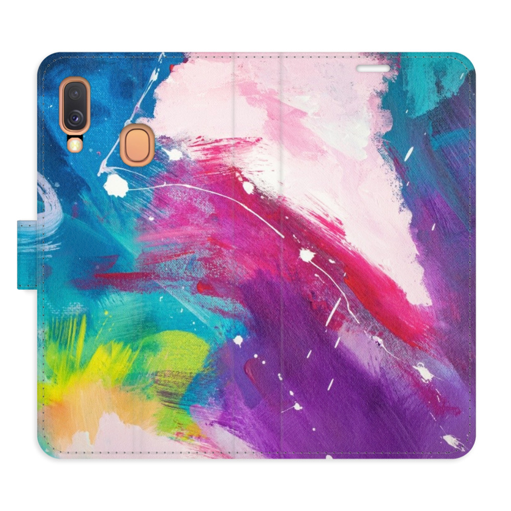 Levně Flipové pouzdro iSaprio - Abstract Paint 05 - Samsung Galaxy A40