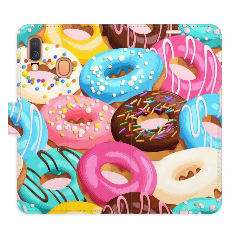 Flipové pouzdro iSaprio - Donuts Pattern 02 - Samsung Galaxy A40