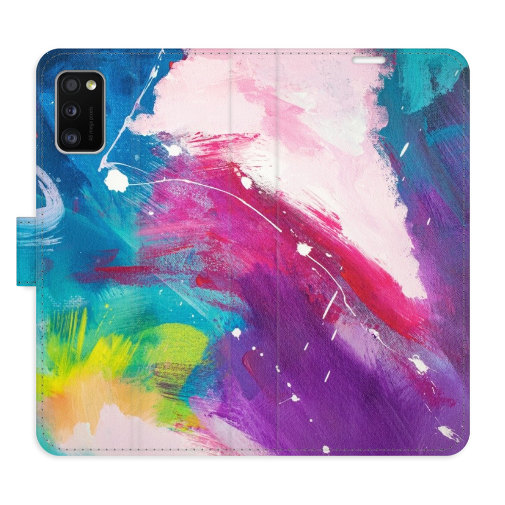 Levně Flipové pouzdro iSaprio - Abstract Paint 05 - Samsung Galaxy A41