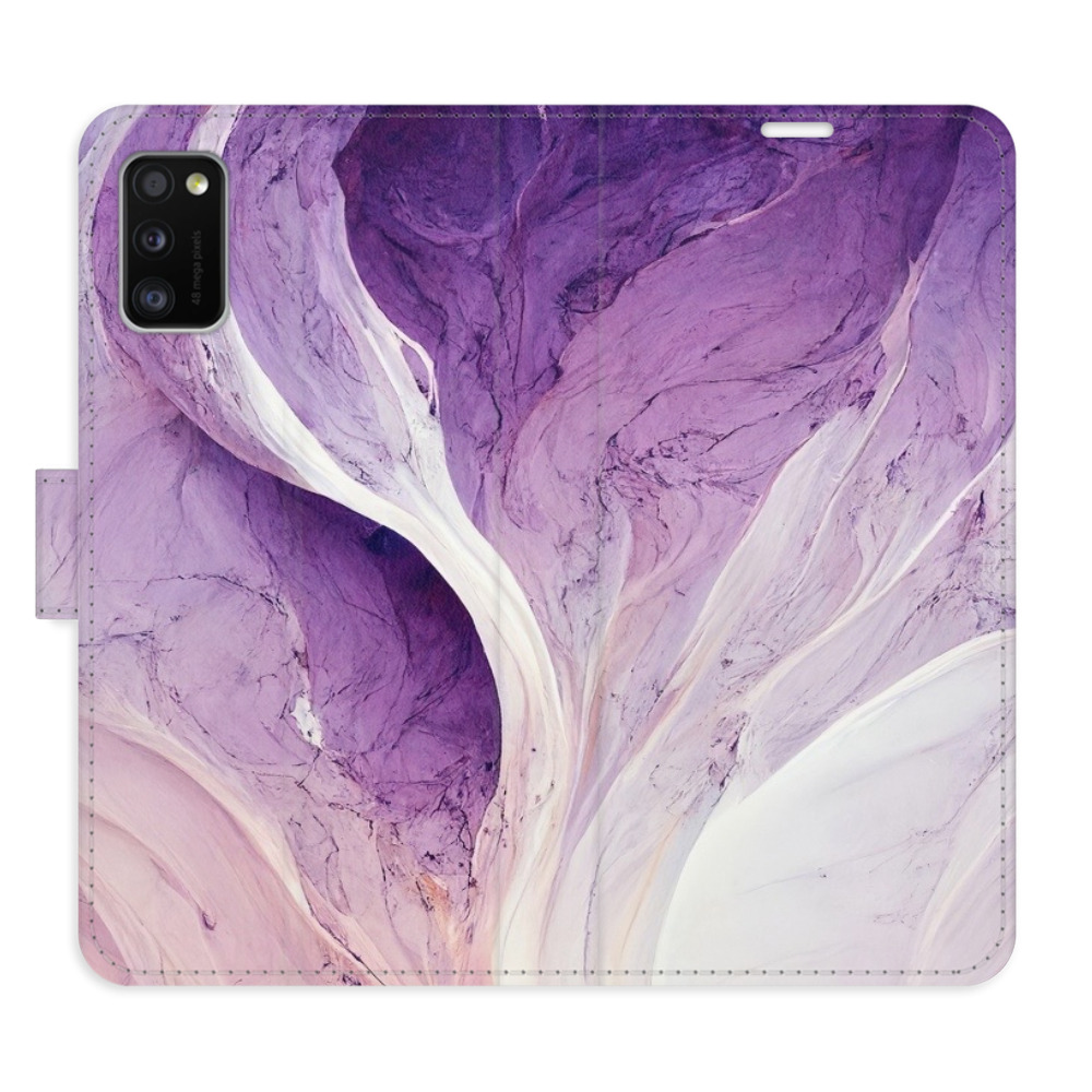 Flipové pouzdro iSaprio - Purple Paint - Samsung Galaxy A41