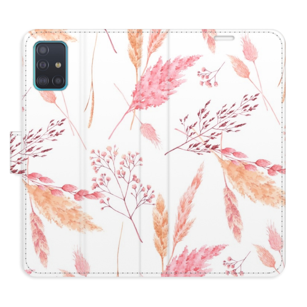 Flipové pouzdro iSaprio - Ornamental Flowers - Samsung Galaxy A51