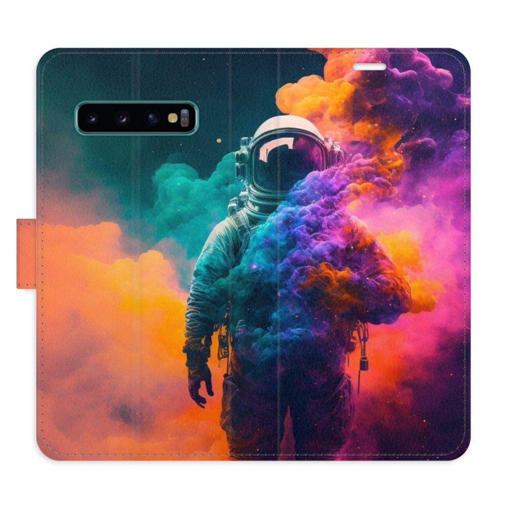 Flipové pouzdro iSaprio - Astronaut in Colours 02 - Samsung Galaxy S10