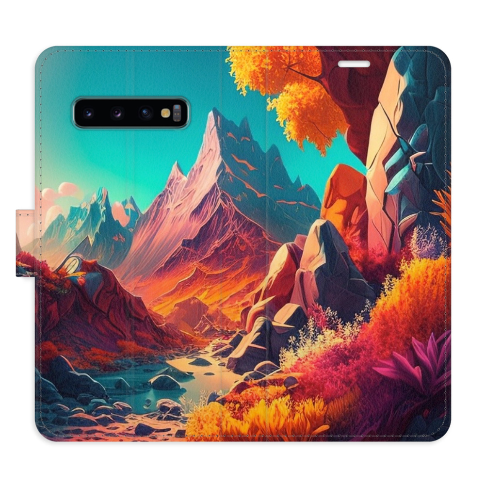 Flipové pouzdro iSaprio - Colorful Mountains - Samsung Galaxy S10