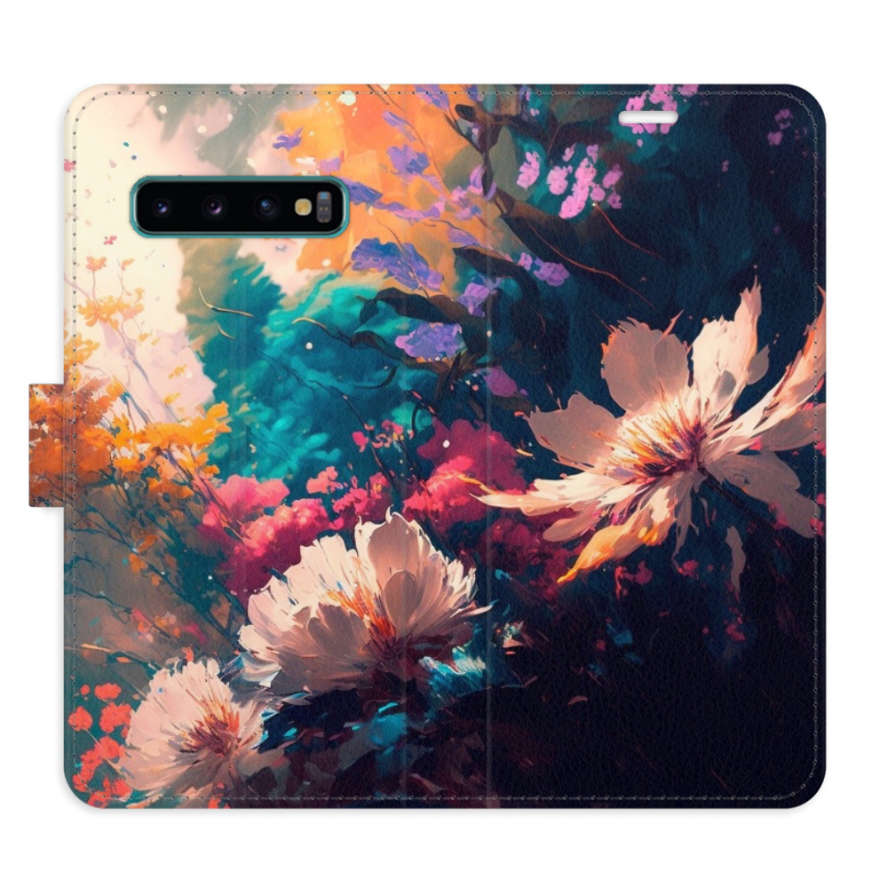 Flipové pouzdro iSaprio - Spring Flowers - Samsung Galaxy S10
