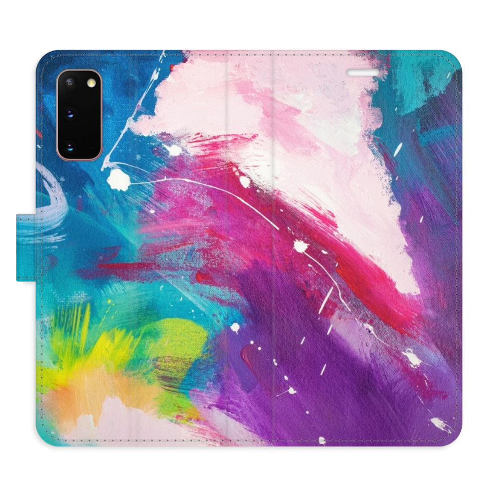 Levně Flipové pouzdro iSaprio - Abstract Paint 05 - Samsung Galaxy S20