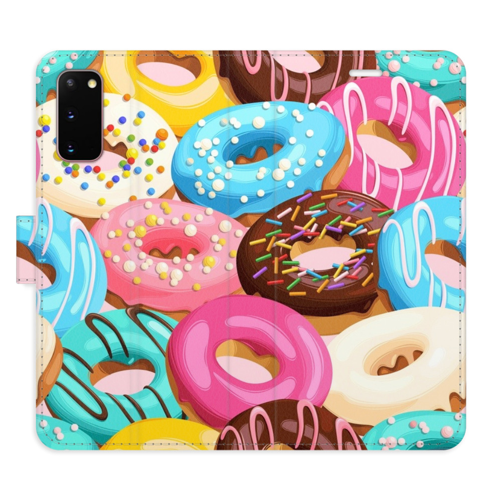 Flipové pouzdro iSaprio - Donuts Pattern 02 - Samsung Galaxy S20