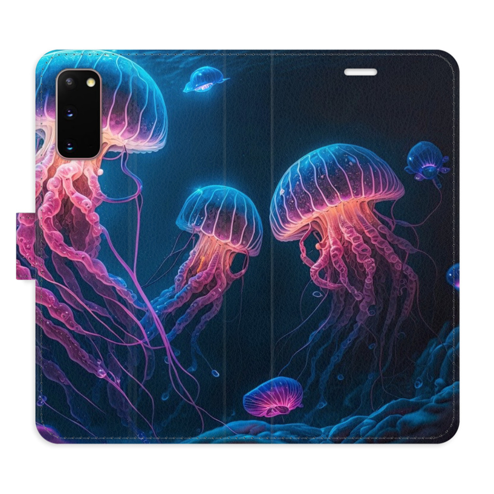 Flipové pouzdro iSaprio - Jellyfish - Samsung Galaxy S20