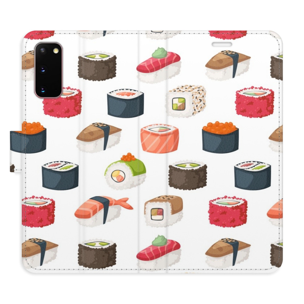 Flipové pouzdro iSaprio - Sushi Pattern 02 - Samsung Galaxy S20