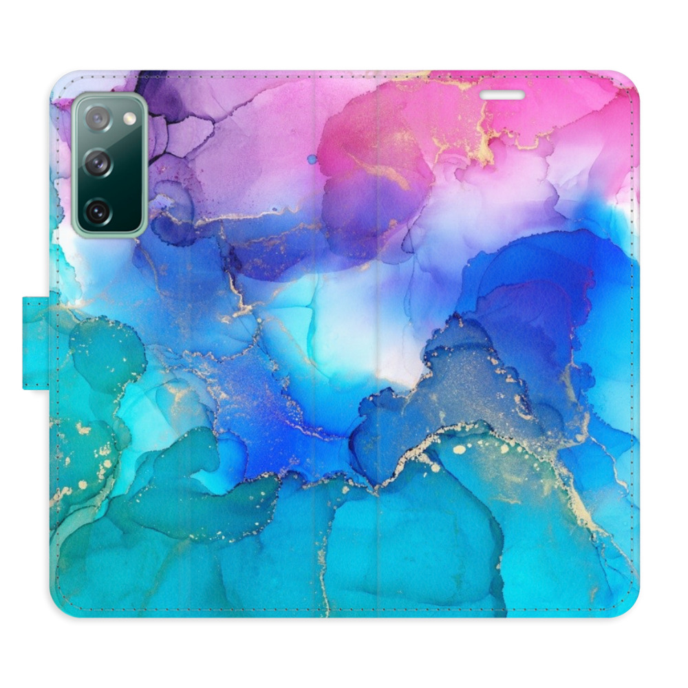 Flipové pouzdro iSaprio - BluePink Paint - Samsung Galaxy S20 FE