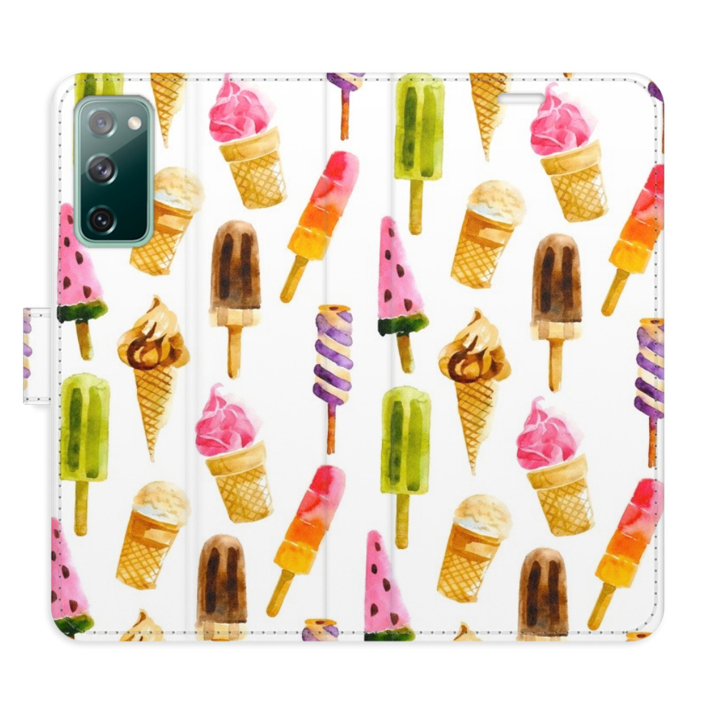 Flipové pouzdro iSaprio - Ice Cream Pattern - Samsung Galaxy S20 FE