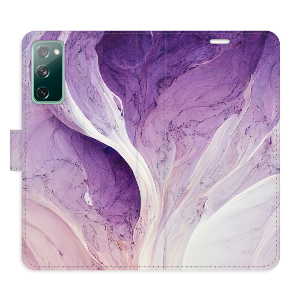 Flipové pouzdro iSaprio - Purple Paint - Samsung Galaxy S20 FE