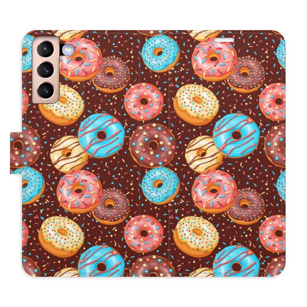 Flipové pouzdro iSaprio - Donuts Pattern - Samsung Galaxy S21