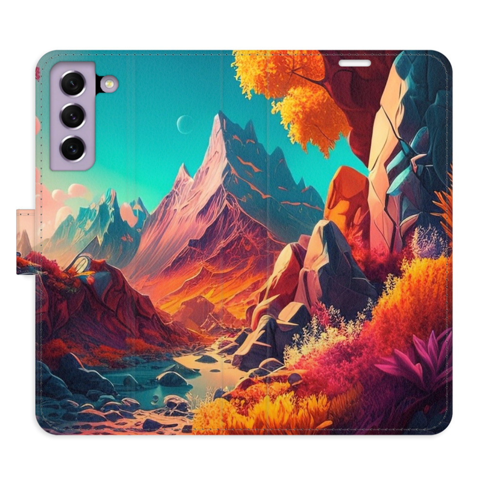 Flipové pouzdro iSaprio - Colorful Mountains - Samsung Galaxy S21 FE 5G