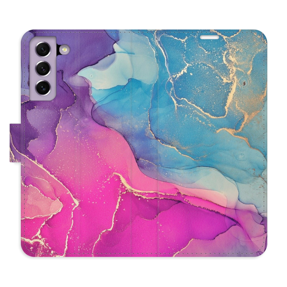 Flipové pouzdro iSaprio - Colour Marble 02 - Samsung Galaxy S21 FE 5G
