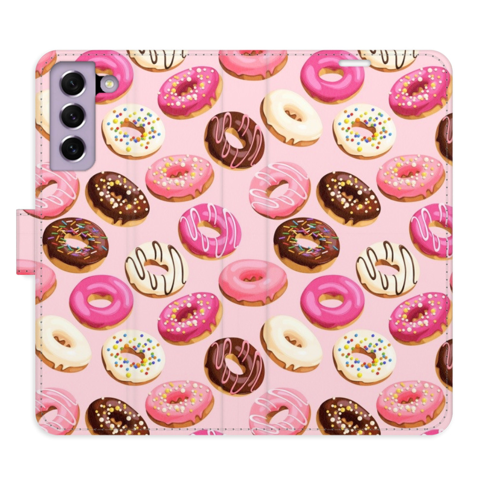 Flipové pouzdro iSaprio - Donuts Pattern 03 - Samsung Galaxy S21 FE 5G