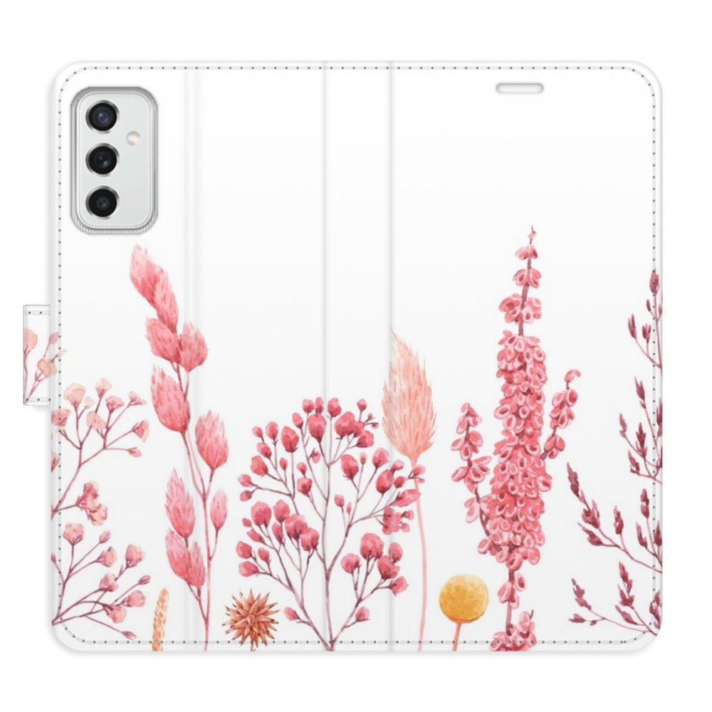 Flipové pouzdro iSaprio - Pink Flowers 03 - Samsung Galaxy M52 5G