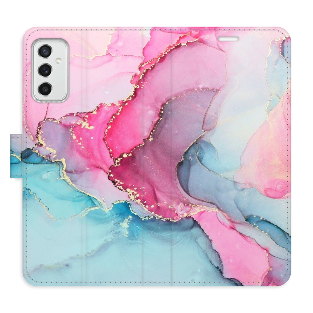 Flipové pouzdro iSaprio - PinkBlue Marble - Samsung Galaxy M52 5G