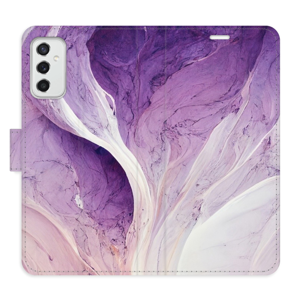 Flipové pouzdro iSaprio - Purple Paint - Samsung Galaxy M52 5G