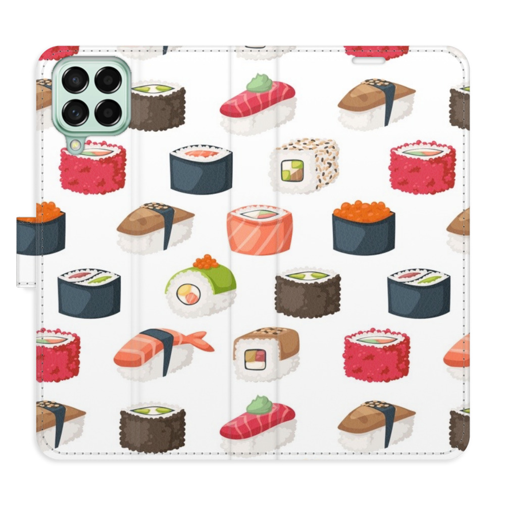 Flipové pouzdro iSaprio - Sushi Pattern 02 - Samsung Galaxy M53 5G