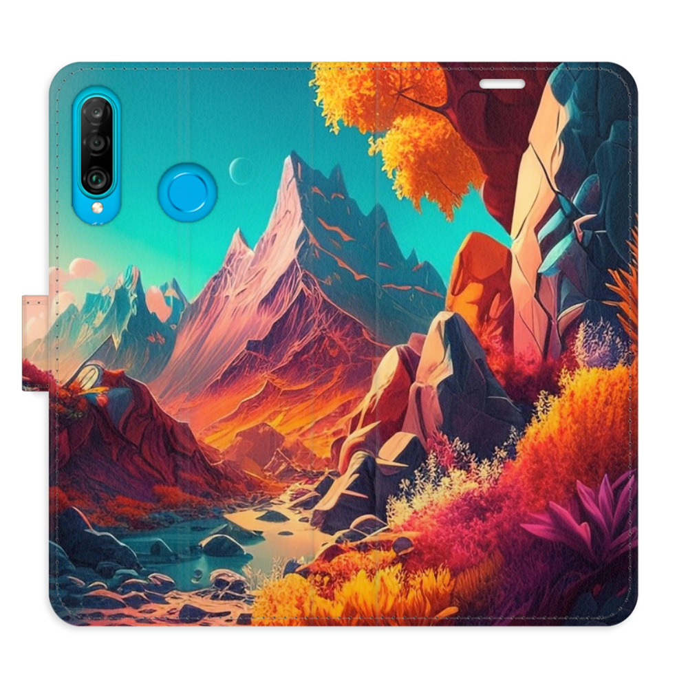 Flipové pouzdro iSaprio - Colorful Mountains - Huawei P30 Lite