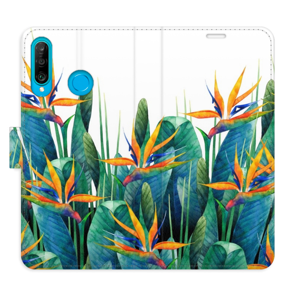 Flipové pouzdro iSaprio - Exotic Flowers 02 - Huawei P30 Lite