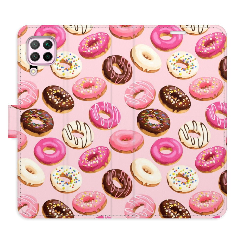Flipové pouzdro iSaprio - Donuts Pattern 03 - Huawei P40 Lite
